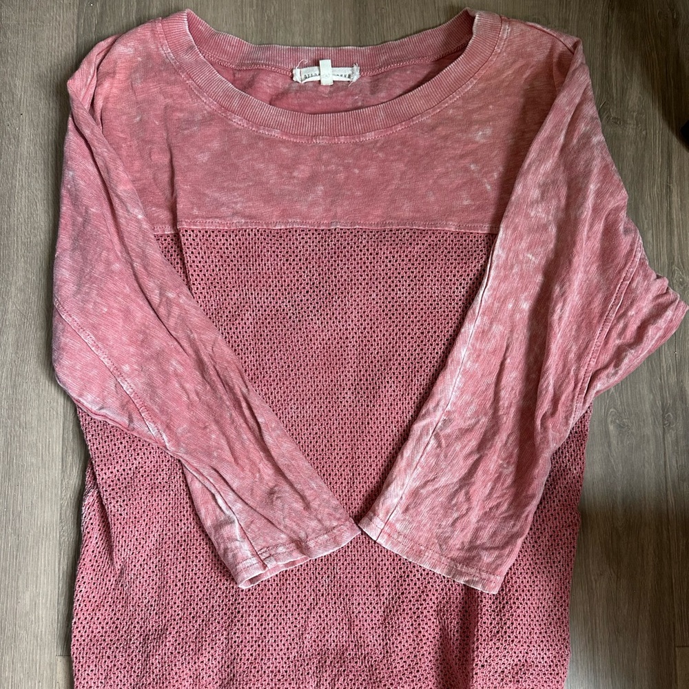 Gilded Intent Pink 3/4 Sleeve Blouse